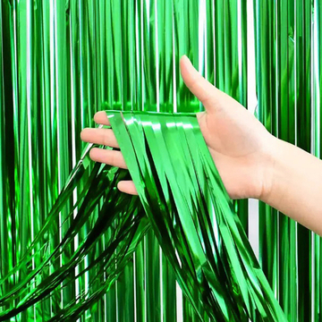 Занавес Дождик Светло-зеленый, Металлик, 100*200 см