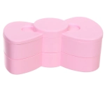 Органайзер для хранения «ФРИТОЛА», цвет пудровый, четыре отделения, 18*7*11см