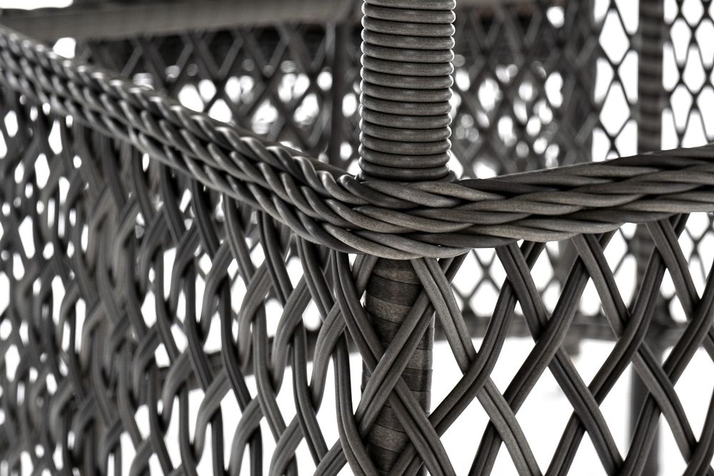 "Эспрессо–150 S" обеденная группа плетеная, цвет графит