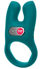 Бирюзовое эрекционное кольцо с ушками Nos (Цвет: бирюзовый)