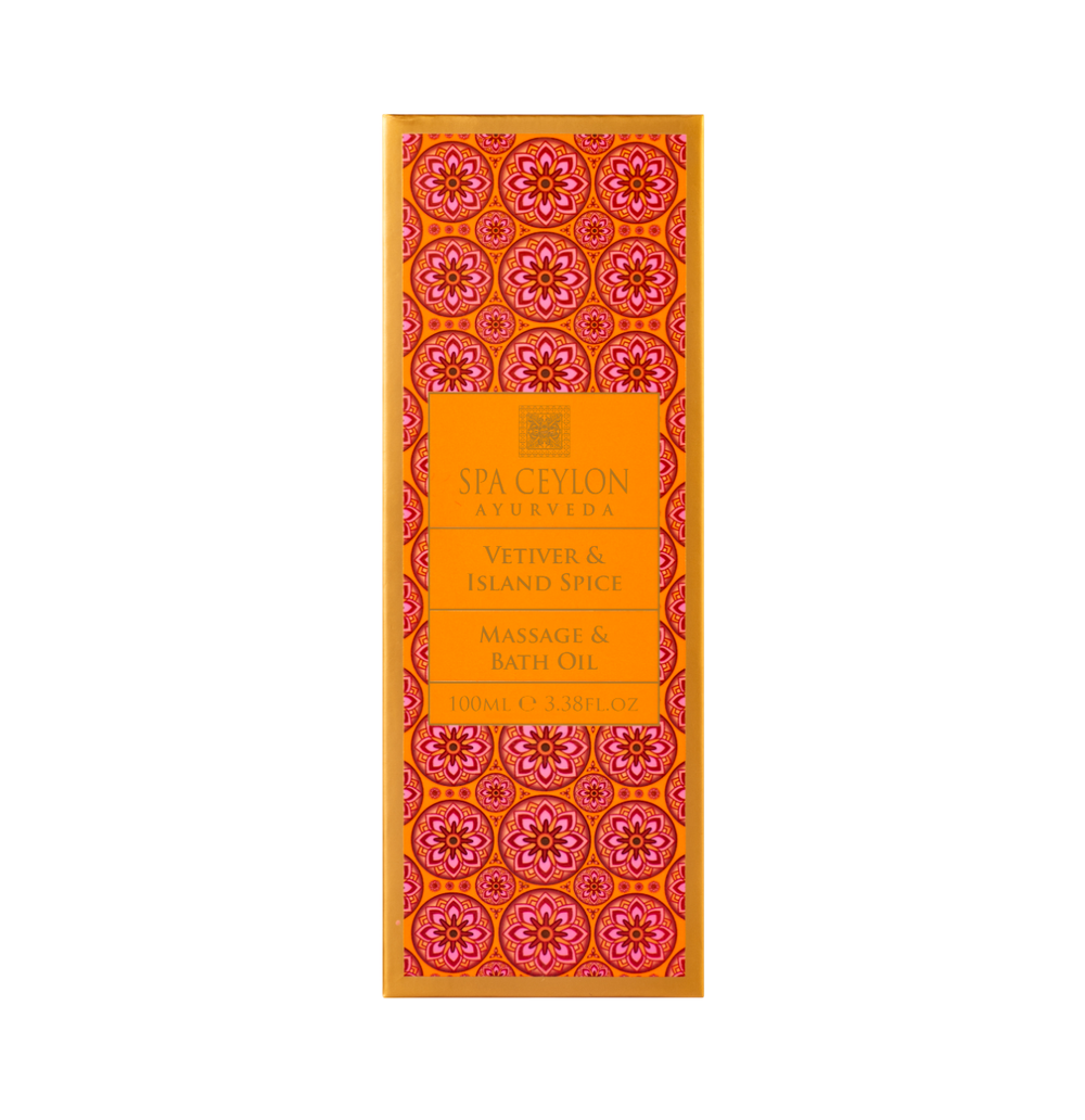Масло для ванны и массажа "ВЕТИВЕР И ПРЯНОСТИ" (100мл)