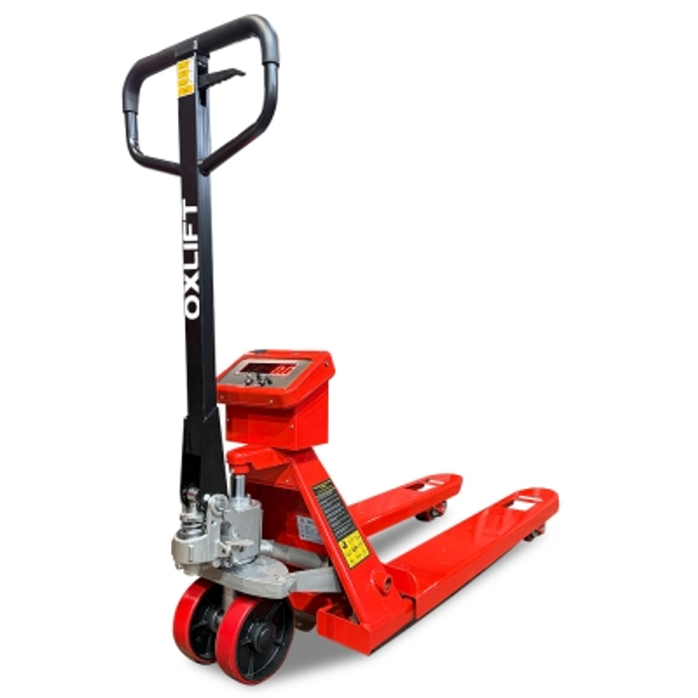 Тележка гидравлическая OXLIFT OX20-ESR (г/п 2,0 т, L=1150 мм) с весами