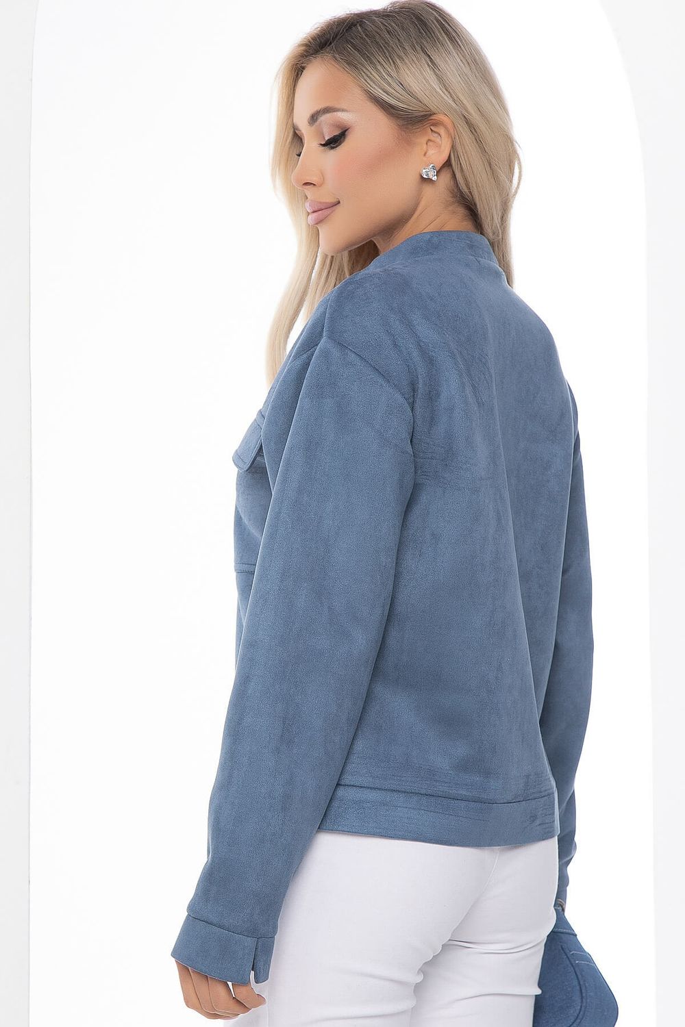 Жакет на молнии "Александра" (джинс) Б8897 LT Collection
