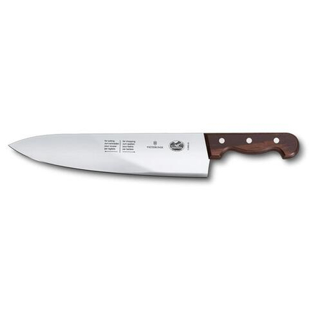 Нож поварской 33 см кованый для рубки мяса ручка розовое дерево Victorinox Rosewood