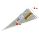 Конусные пакетики прозрачные с поворотными стяжками 18х37 см. 100 шт.