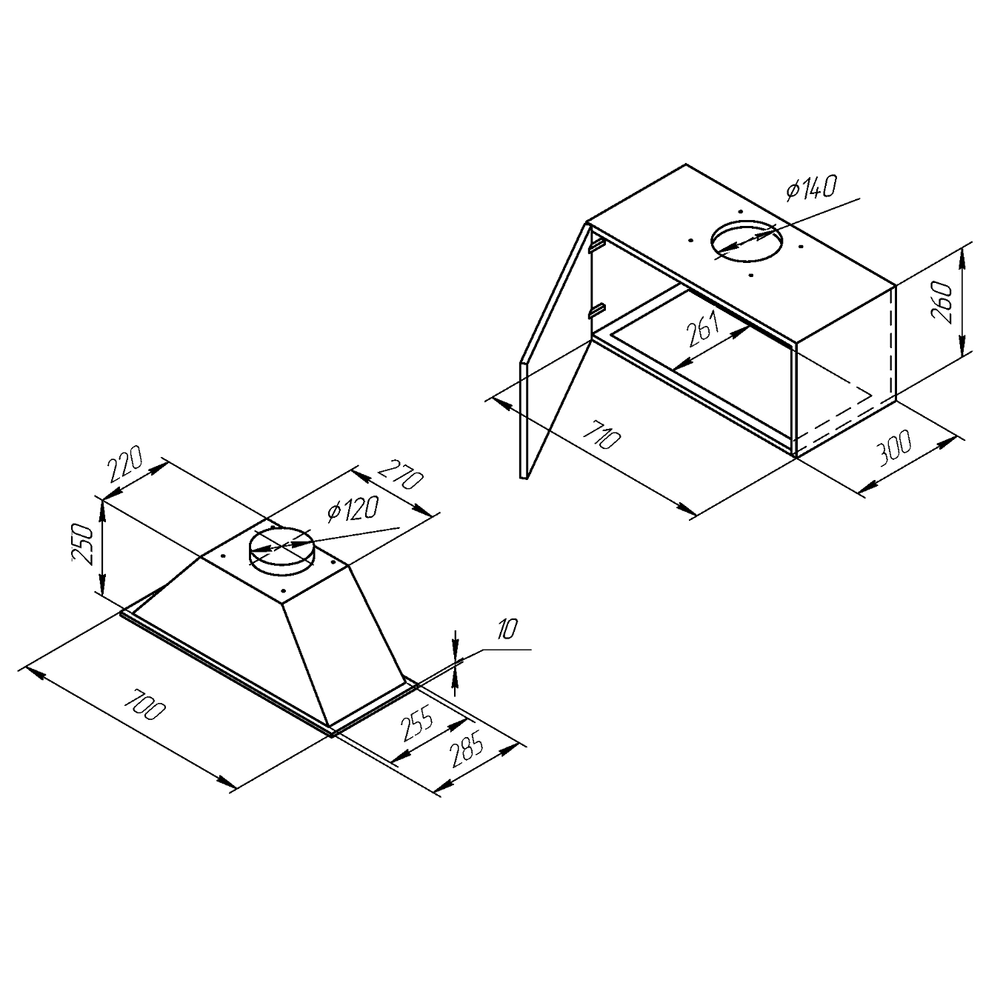 Вытяжка KUPPERSBERG INLINEA 70 LX