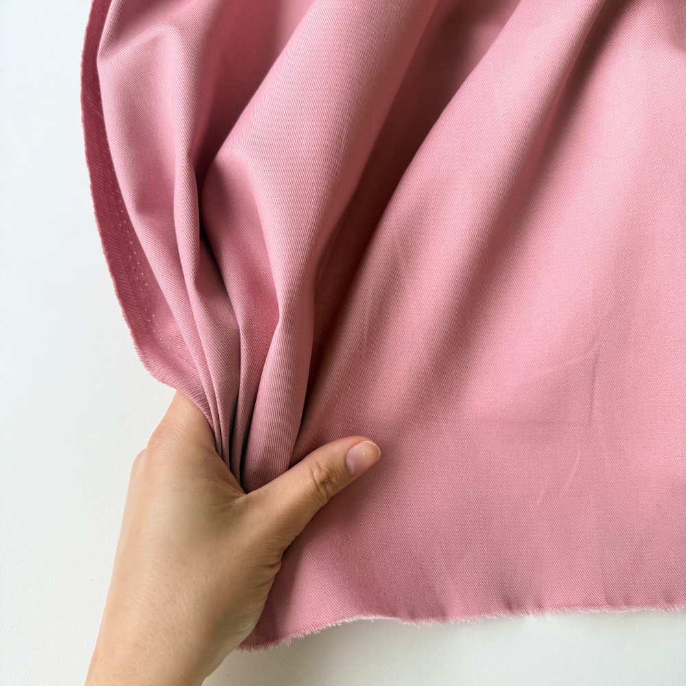 Джинса хлопковая (плотность 195 гр/м2) Розовая камея