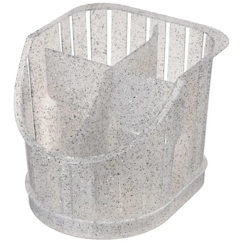 Сушилка для столовых приборов Verona 160х128мм 4х-секционная, Гранит светло-серый