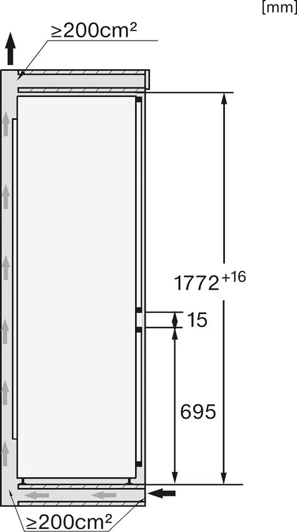 Встраиваемый холодильник Miele KFN 7795 C