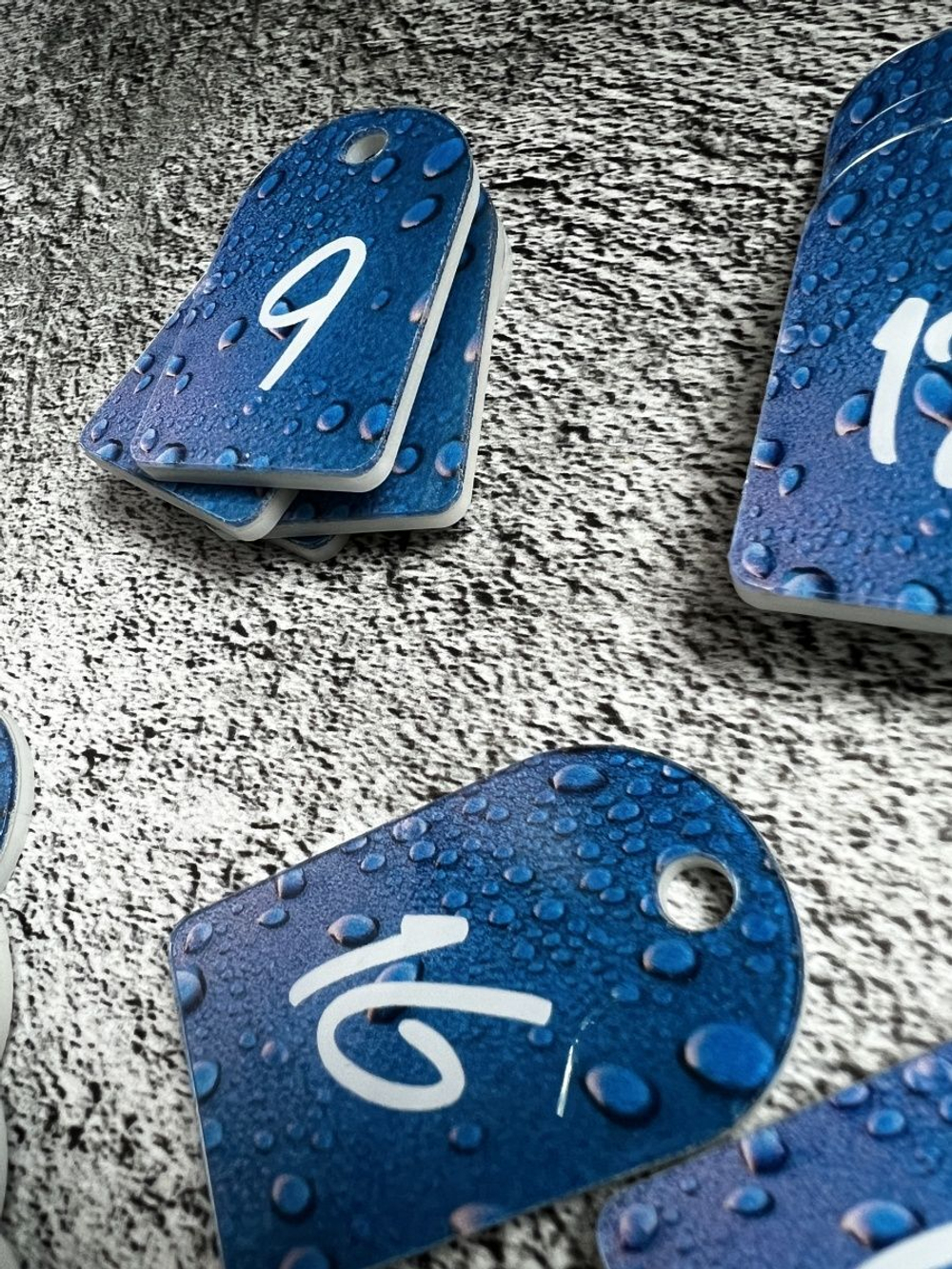 Бирки для ключей акрил 3х5 см