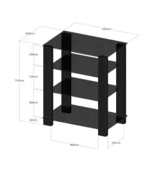 VOXmodule Stand Hi-Fi 01/4 Black / Black