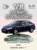 Щетки стеклоочистителя HUOYE Y8 600/450 мм на Hyundai Avante | Hook/J-Hook