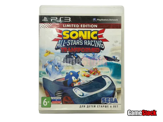 PS3 Sonic &amp; All-Stars Racing Transformed (Б/У, Английская версия, BLES-01646)