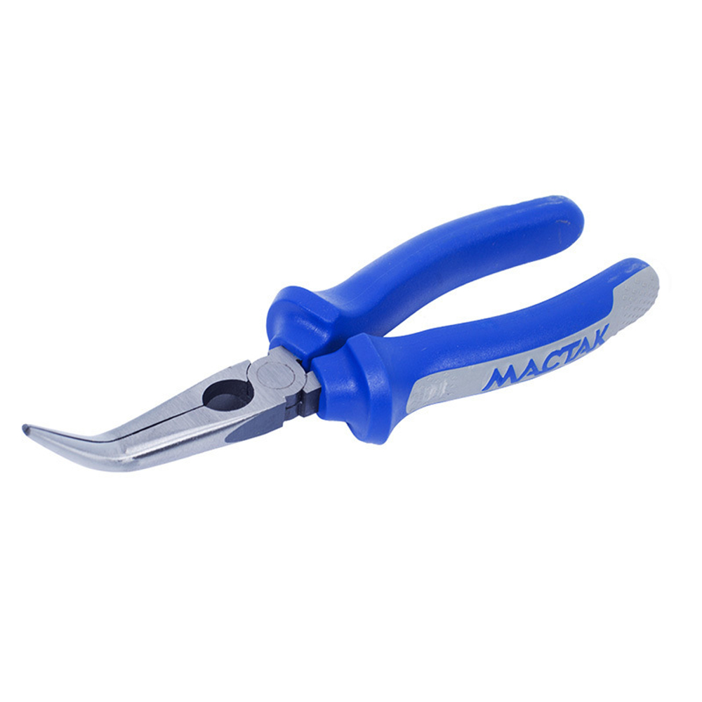 МАСТАК (030-11200H) Пассатижи удлиненные тонкие загнутые 200 мм