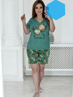 [m]Пижама женская футболка+шорты ФШ0005