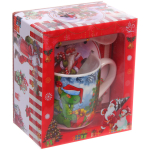 Кружка керамическая 200мл «Загадочный Дракон» с ложкой в подарочной коробке