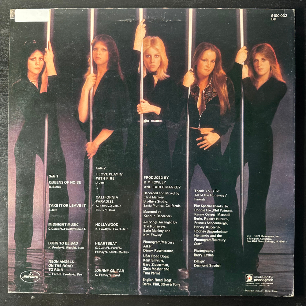 The Runaways ‎– Queens Of Noise (Англия 1977г.)