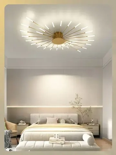 Люстра потолочная светодиодная 42 луча в зал в спальню на кухню в гостиную