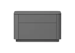 Тумба прикроватная Tammi 2 ящика ширина 60 см (серый)