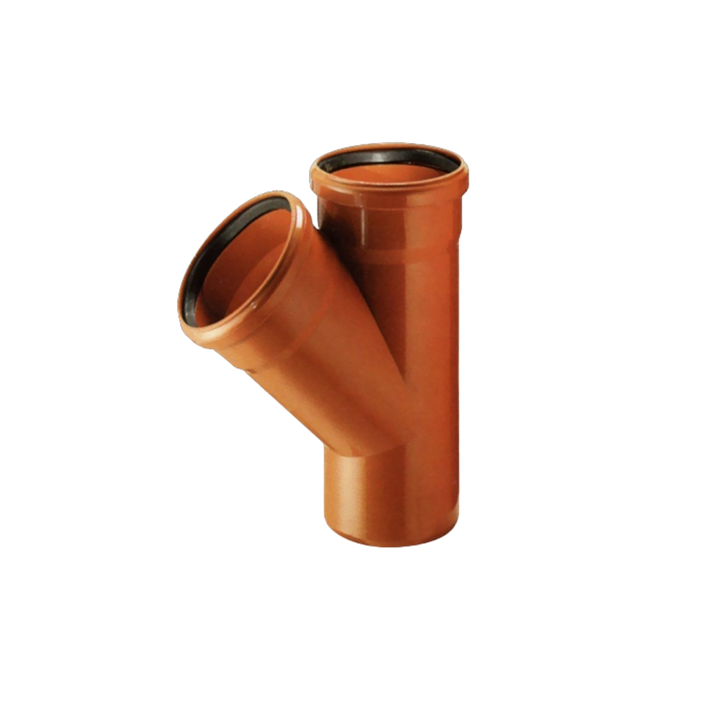 Тройник ПВХ д/нар.канализ. 45гр. Дн 110-110 по низкой цене