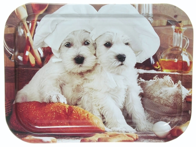 Поднос жестяной "Собаки" 246*328*15мм