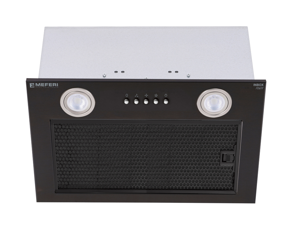 Полновстраиваемая вытяжка Meferi INBOX45BK POWER фото 