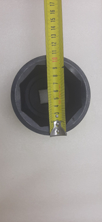 Головка торцевая ударная глубокая 8-гранная 80 мм 1"