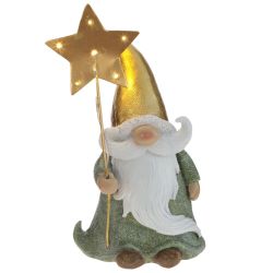 GAEM Фигурка декоративная "Дед Мороз" (2xLR44), L11 W7 H21 см, 2в.