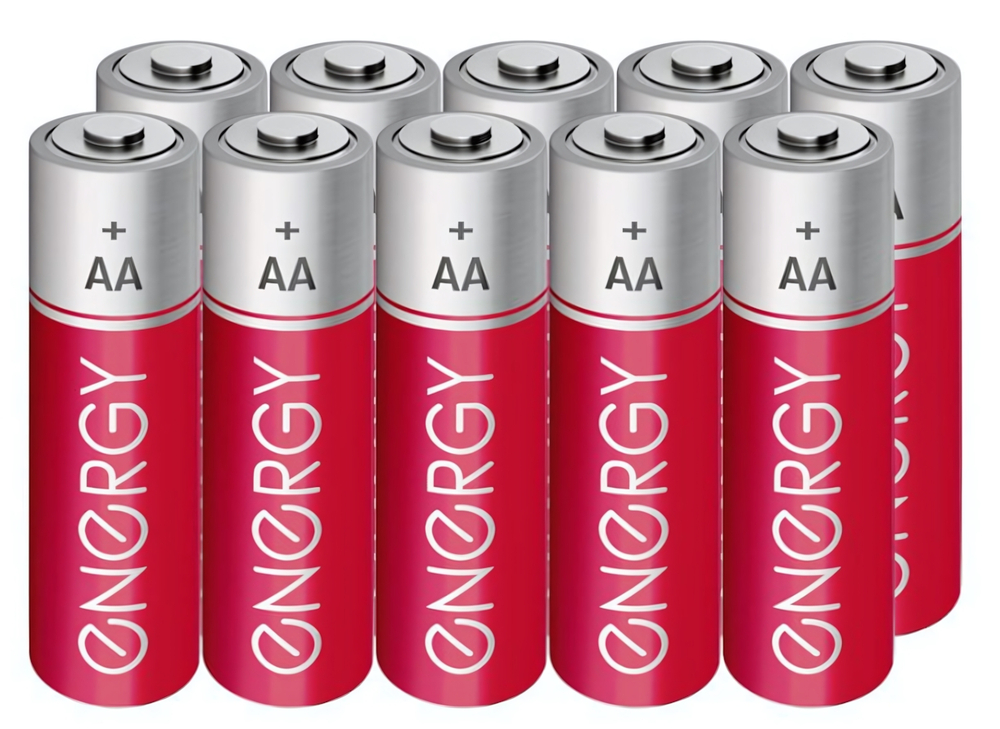 Батарейки солевые ENERGY R6/10S (АА) пальчиковые, в спайке 10 шт