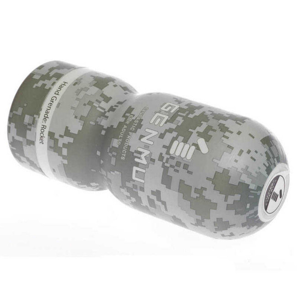 Мастурбатор из силиконового геля Genmu Rocket Weapon, серо-светло-зеленый (Цвет: Серо-светло-зеленый, Вкладка белая)