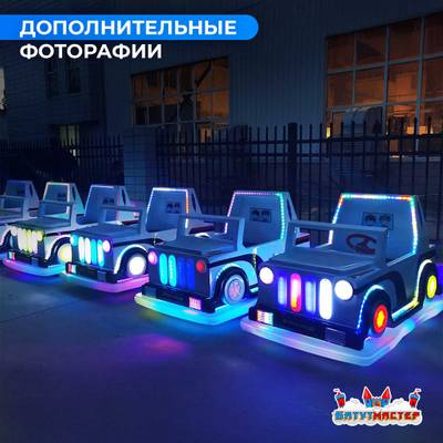 Детский электромобиль для базы отдыха «Городской патруль» двухместный, всепогодный