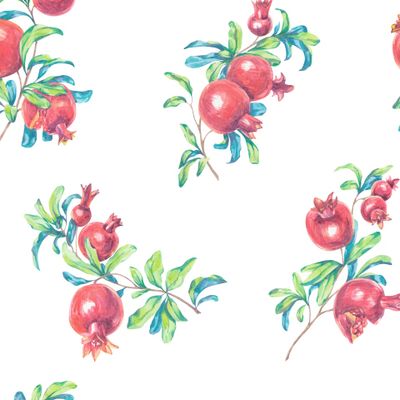 Акварельные гранаты