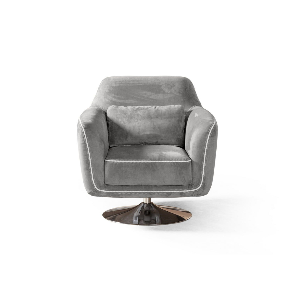 Кресло Marco, искусственная замша Breeze silver