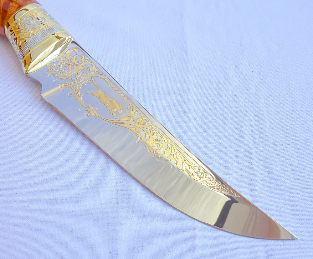 Нож "с головой пантеры №2"