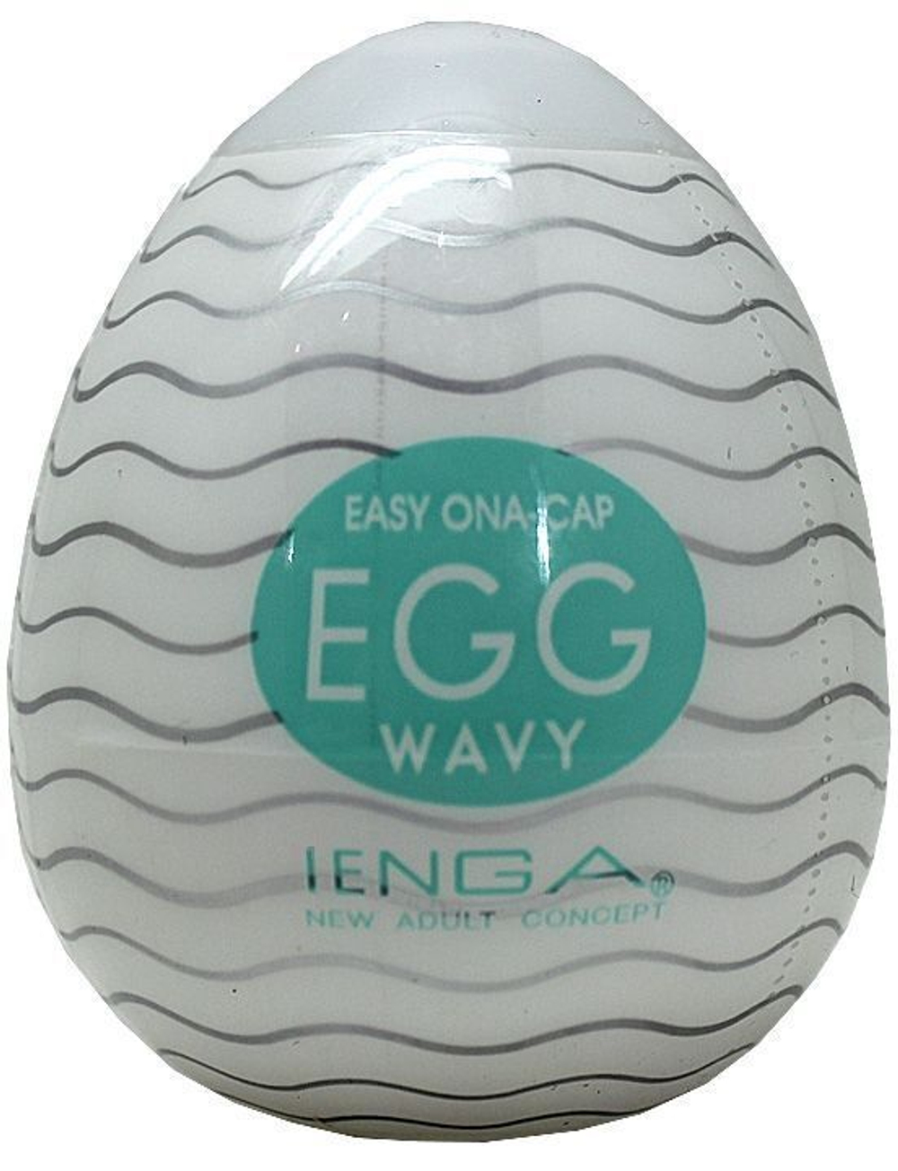 Мастурбатор-яичко WAVY (Цвет: прозрачный)