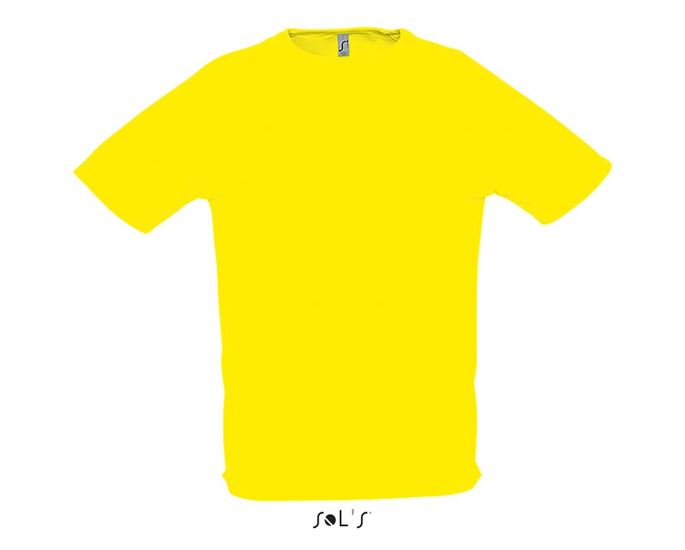 Футболка SPORTY, мужская, полиэстер 140. Жёлтый  XL