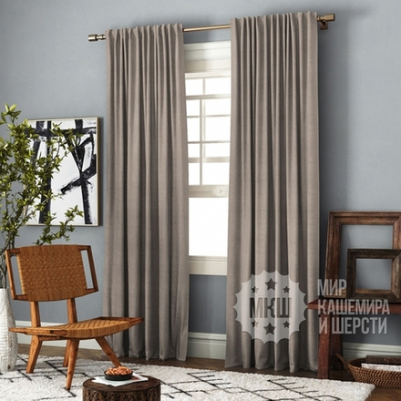 Готовые шторы ИБИЦА (арт. BL01-217-11) - (140х270)х2 см. - бежево-коричневые