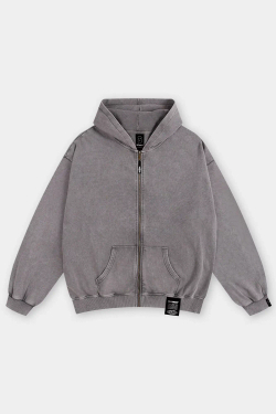 Зиппер SHMOT "BLANK" GARMENT DYE Серый
