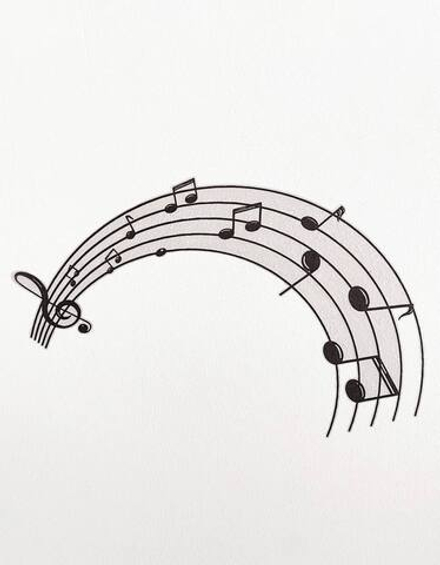 Настенные стикеры "Нотный стан"