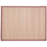 Салфетка сервировочная из бамбука BM-06, цвет: бело-коричневый, подложка (комплект 12 шт)