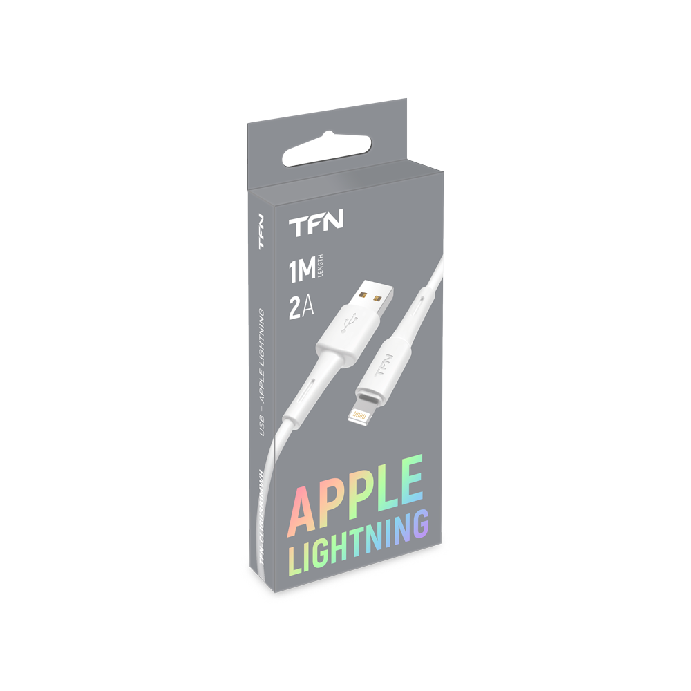 Кабель USB для iPhone TFN 1м white
