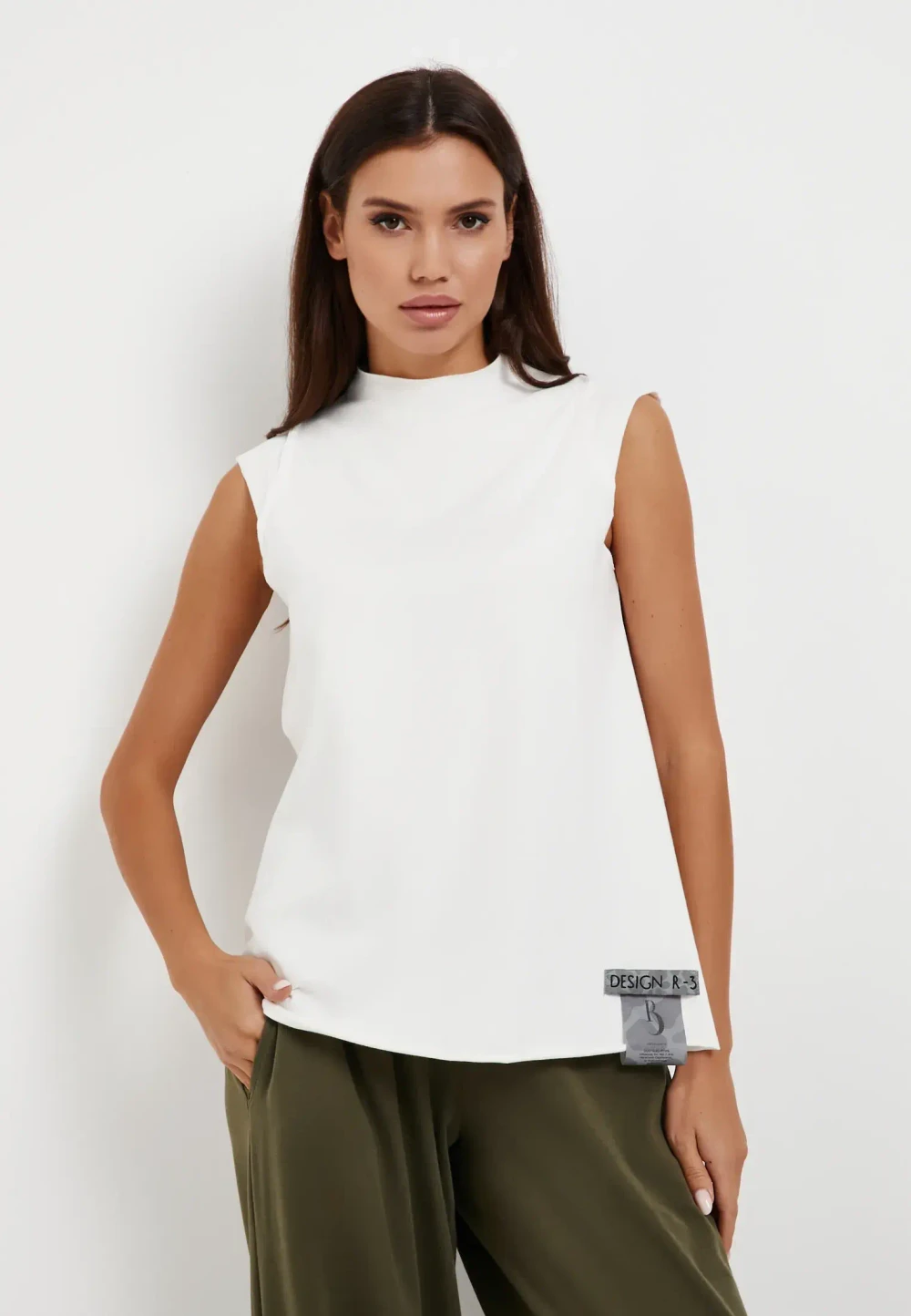 Майка стойка 2 белый