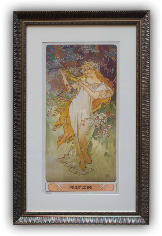 Альфонс Муха. Четыре сезона. Весна. Paris. By ADAGP. 1993г.