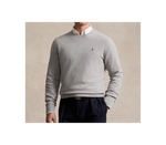 Фактурный хлопковый свитер с круглым вырезом Polo Ralph Lauren