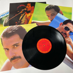 Винтажная виниловая пластинка LP Freddie Mercury Mr. Bad Guy (Japan 1985) (Obi, 4 фотографии)