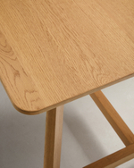 Стол Idun из шпона и массива дуба с натуральной отделкой 200x100см