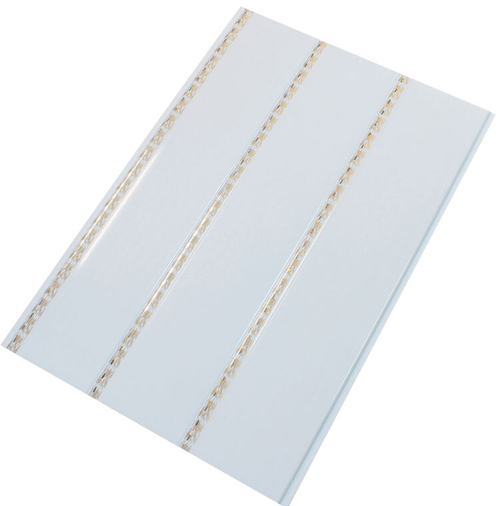 Потолочная панель ПВХ Трёхсекционная Кантри золото 3000х240 мм