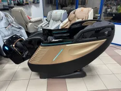 Массажное кресло GTRacer GT-L39S черное золото