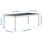 Стол+6 стульев с подлокотниками - SEGERÖN  IKEA/ СЕГЕРОН       ИКЕА, 212 см, коричневый