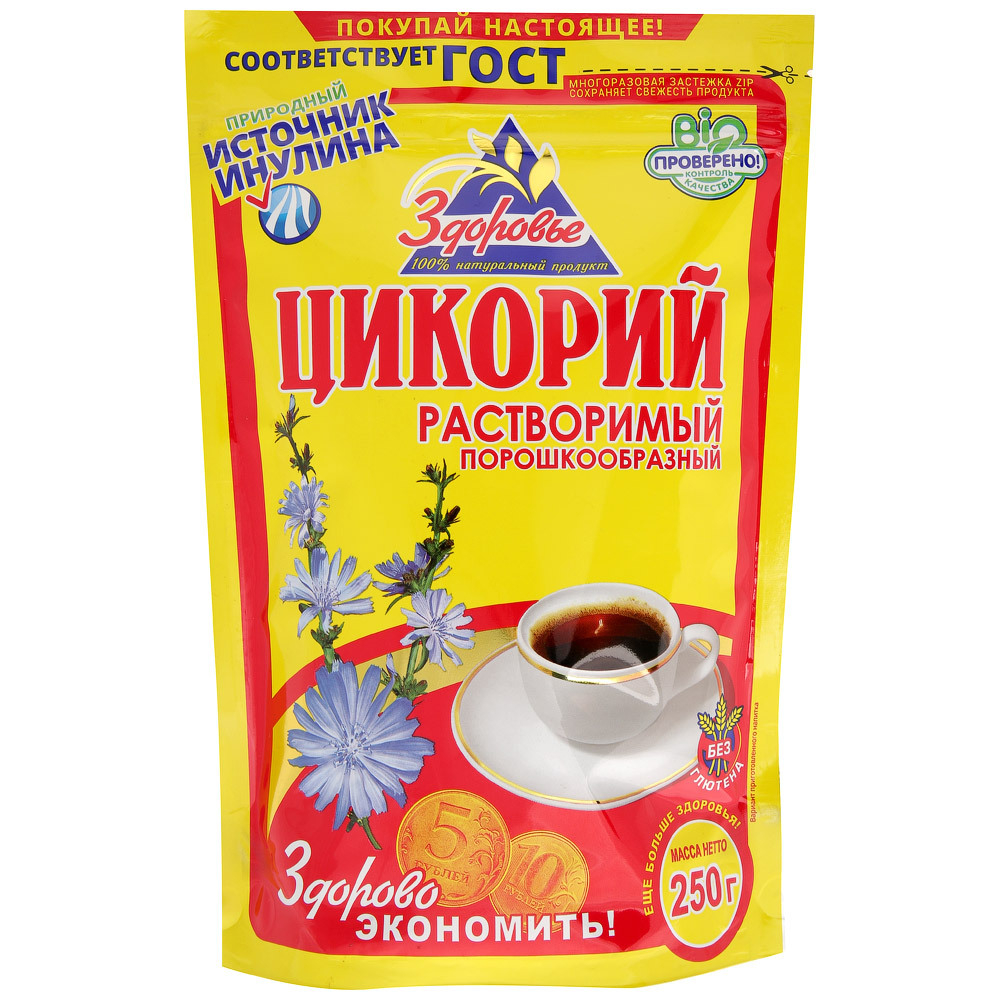 Цикорий порошок Здоровье ZIP 250гр*12